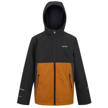 Kinderjacke Regatta Hillain Warm Lined schwarz/braun Blk/PmSp/Ash