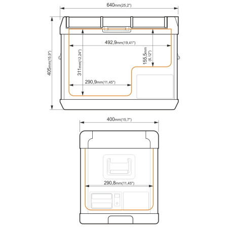 Kompressor-Kühlschrank Yolco GCX37