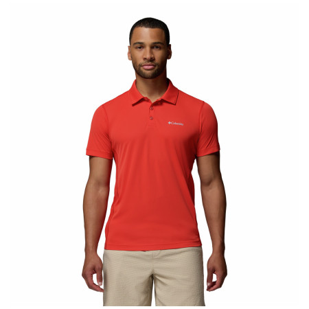 Herren-T-Shirt Columbia Zero Rules™ Light Polo rot Super Sonic