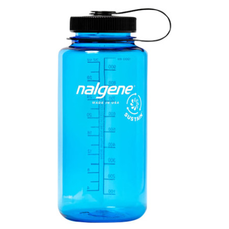 Geschenk Nalgene Lahev Wide Mouth Sustain 1l blau/schwarz Slate Blue Sustain