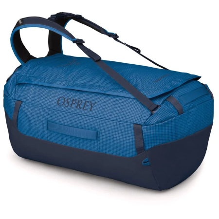 Reisetasche Osprey Transporter 65 blau blue flame/scoria blue