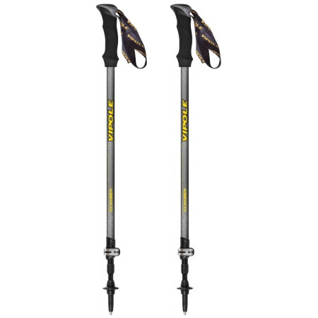 Trekkingstöcke Vipole Climber As Ql grau/schwarz
