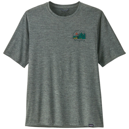 Herren-T-Shirt Patagonia Cap Cool Daily Graphic Lands hellgrün Lost And Found: Sleet Green X-Dye