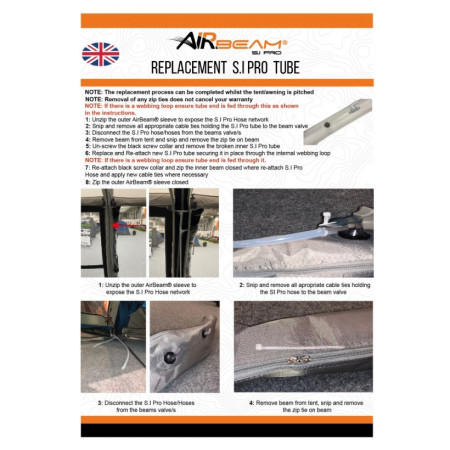 Ersatzschlauch Vango Airspeed S.I Pro Tube 630 x 10 cm - AT338