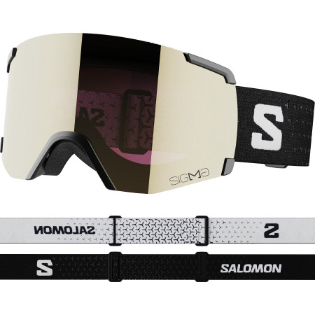 Skibrille Salomon S/View Sigma schwarz/weiß Black/White