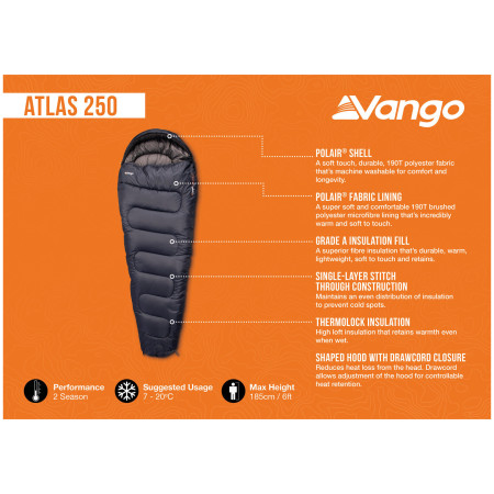 Schlafsack Vango Atlas 250.
