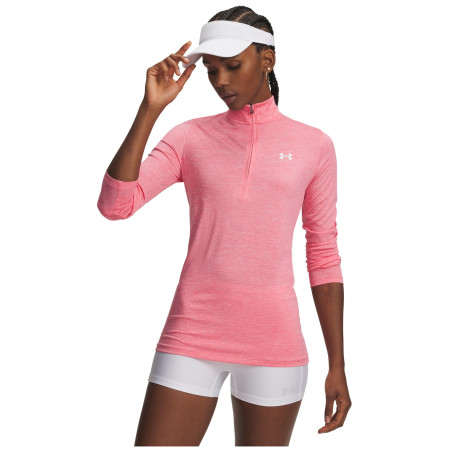 Damen-Funktionsshirt Under Armour Tech 1/2 Zip- Twist rosa Pink