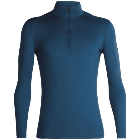 Herren-T-Shirt Icebreaker Mens 200 Oasis LS Half Zip (2018) blau PrussianBlue