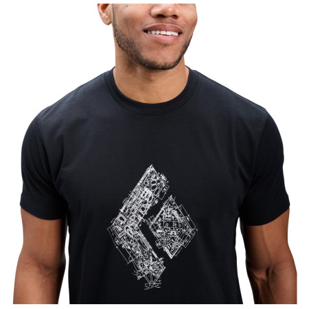 Herren-T-Shirt Black Diamond M Engineered Diamond Ss Tee