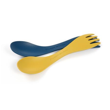 Kinderbesteck Light My Fire Spork Little 2-pack blau/gelb Mustyyellow/Hazyblue