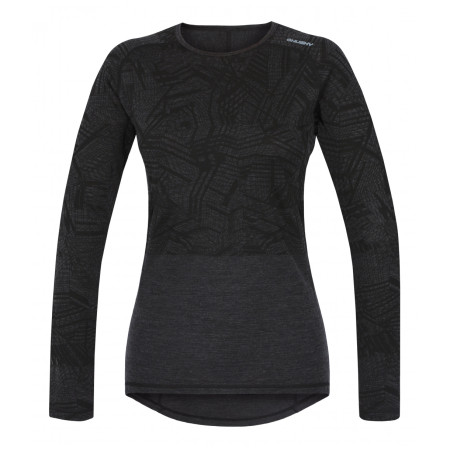 Damen-Funktionsshirt Husky Merino 100 Dl. Rukáv L schwarz