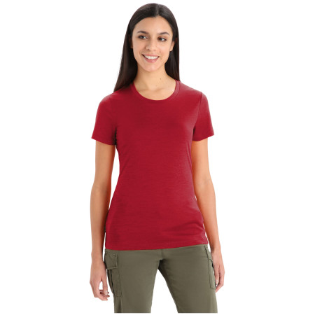 Damen-T-Shirt Icebreaker Tech Lite II SS Tee weinfarbe cherry