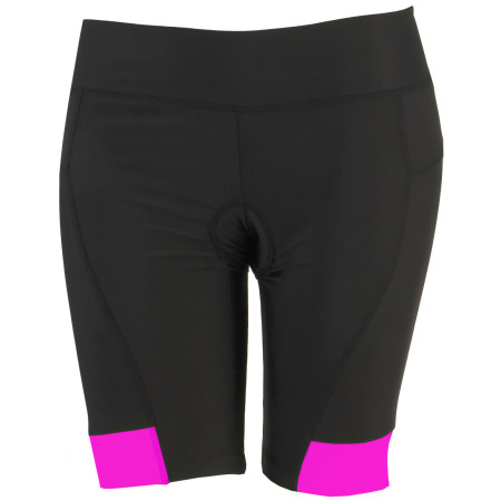 Kinder-Fahrradshorts Axon Nanook Jr schwarz/rosa