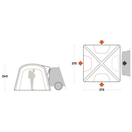 Autozelt Ferrino Wanderer Trunk Tent
