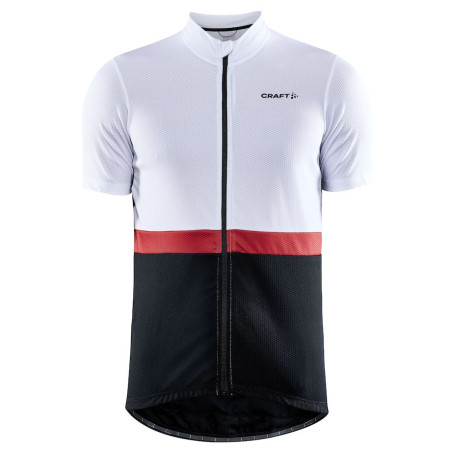 Herren Radtrikot Craft Core Endur weiß/schwarz White/Black