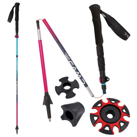 Trail Running Stöcke Camp Sonic Alu Evo W blau/rosa