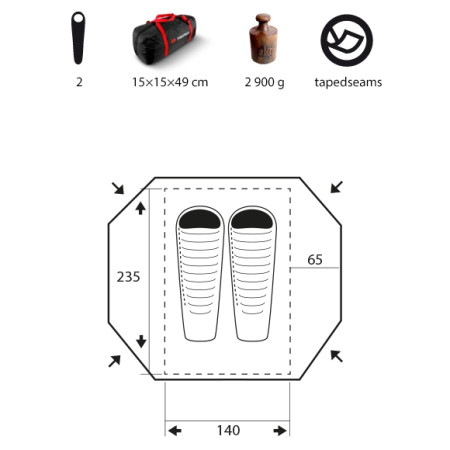 Wanderzelt Trimm Apolos-D