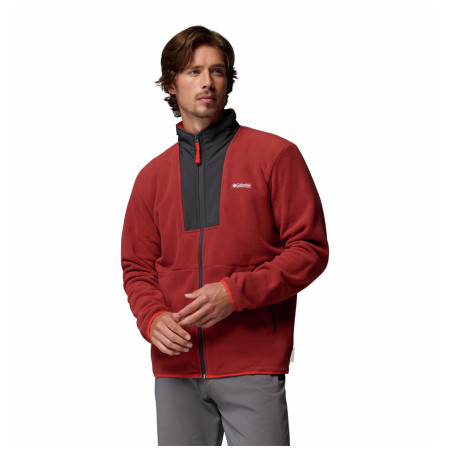 Herren-Sweatshirt Columbia Sequoia Grove™ Ii Fz Fleece rot Red Oxide, Shark