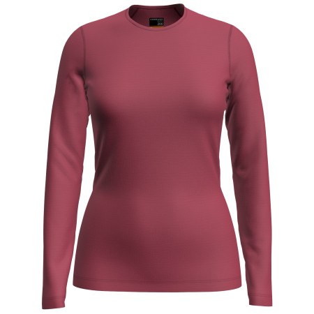 Damen-T-Shirt Icebreaker W 200 Oasis LS Crewe rosa Electron Pink