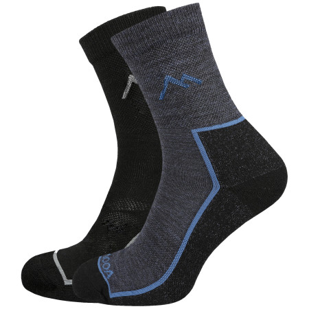 Socken MOOA Merino Mountain 2-pack mix1 Mix 1 (black,navy)