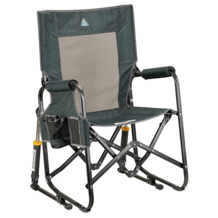 Campingstuhl GCI Stowaway Rocker grün Hunter Topo