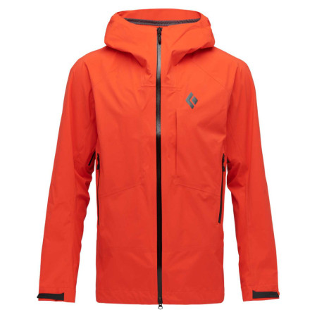 Herrenjacke Black Diamond Stormline Stretch Rain Shell orange octane