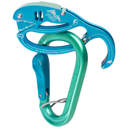 Halbautomatisches Sicherungsgerät AustriAlpin Fish blau Blue