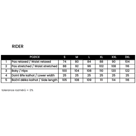 Herrenhose Trimm Rider M