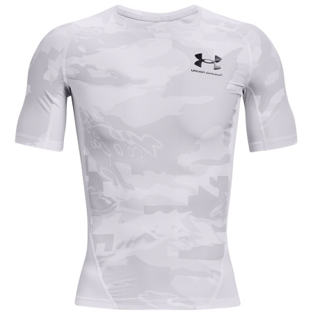 Herren-Funktionsshirt Under Armour HG Isochill Comp Print SS weiß WHT