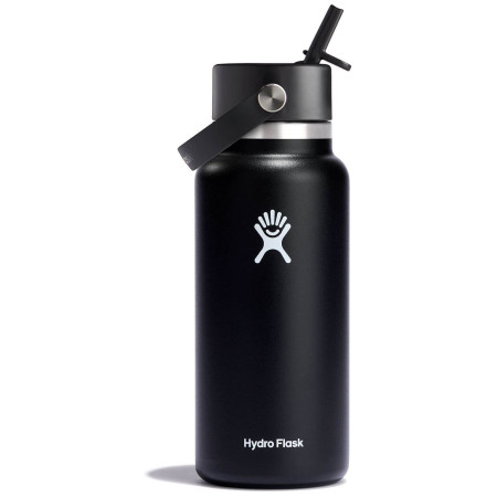 Thermoflasche Hydro Flask Wide Flex Straw Cap 32 oz schwarz Black