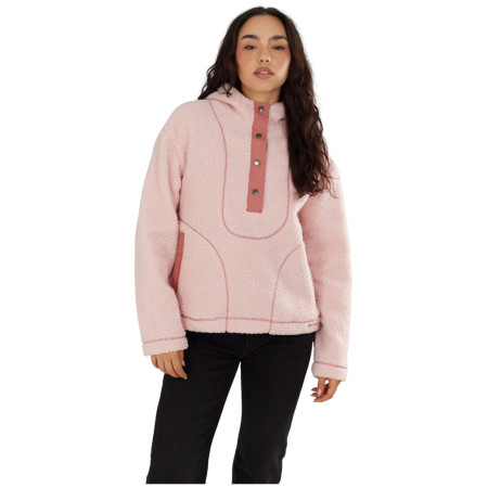 Damen-Sweatshirt Fundango Juniper Pile Jacket rosa rose