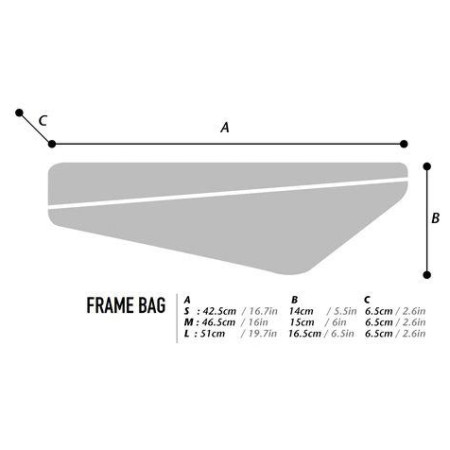 Fahrradtasche für den Rahmen WOHO X-Touring Diamond CyberCam M