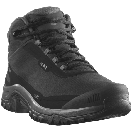 Herren Winterschuhe Salomon Shelter Waterproof schwarz Black / Asphalt / Castlerock
