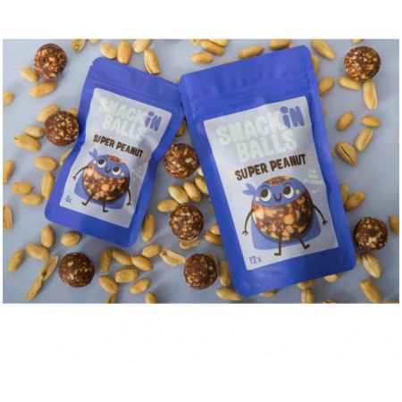Sportlernahrung SNACKin BALLS Super Peanut 65 g