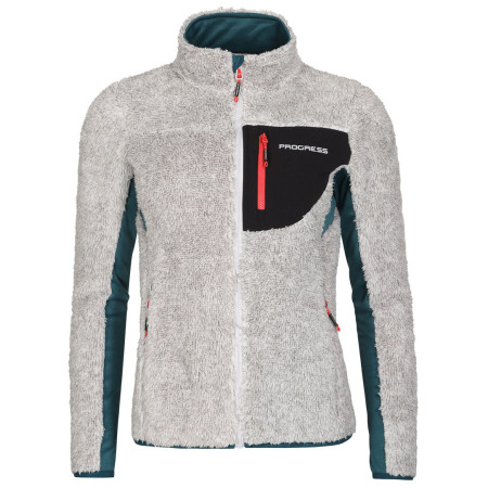 Damen Funktions-Sweatshirt Progress Alva grau šedý melír/petrol