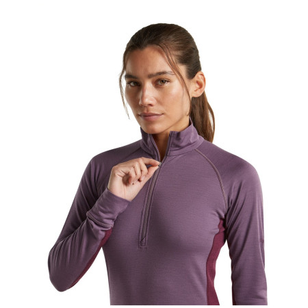 Damen-Funktionsshirt Icebreaker Women Mer 200 ZoneKnit LS Half Zip