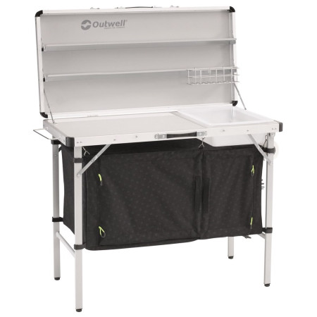 Camping-Küchentisch Outwell Drayton Kitchen Table schwarz/weiß