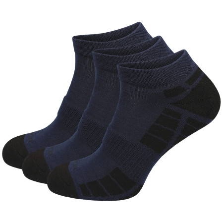 Socken MOOA Silver Bamboo Low 3-pack blau/schwarz Blue/Black