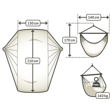 Hängestuhl La Siesta Habana Kingsize