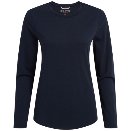 Damen-T-Shirt Craghoppers NosiLife Akona Long Sleeved Top dunkelblau Blue Navy