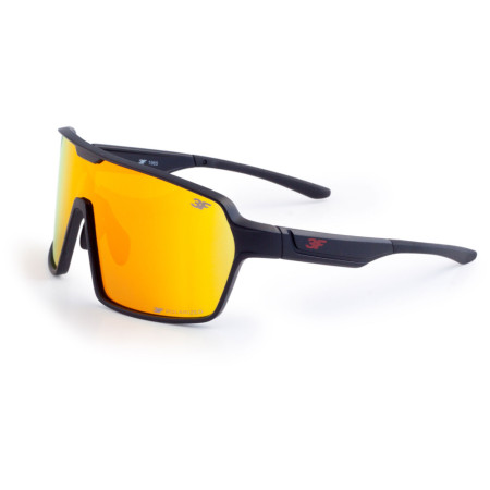 Sonnenbrille 3F Current schwarz/rot