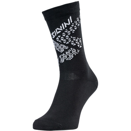 Fahrradsocken Silvini BARDIGA UA1642 schwarz/weiß Blackwhite