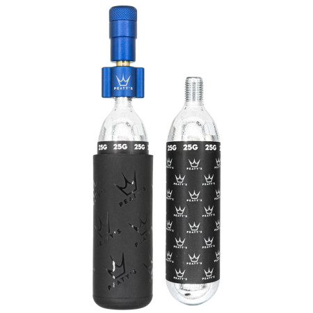 Handpumpe Peaty´s Holeshot Co2 Pumpa + Bombičky 2 Ks - Mtb dunkelblau Navy