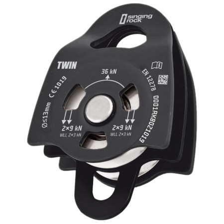 Umlenkrolle Singing Rock Twin orange