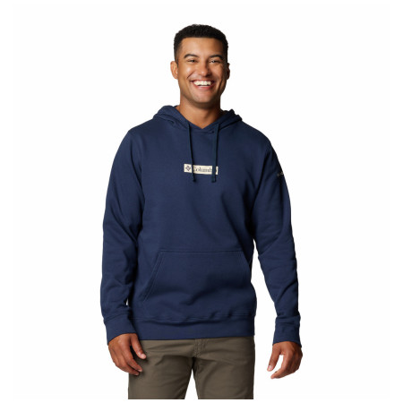Herren-Sweatshirt Columbia Columbia Trek™ Hoodie blau/grau Collegate Navy, Puff Box Gem Logo