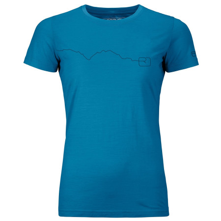 Damen-Funktionsshirt Ortovox W's 120 Tec Mountain T-Shirt blau Heritage Blue