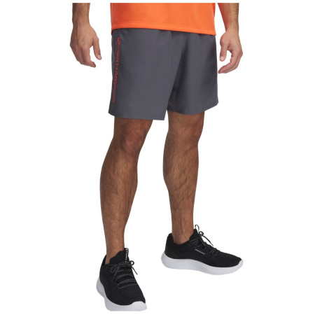 Herrenshorts Under Armour Woven Wdmk Shorts dunkelgrau Castlerock / / Fire