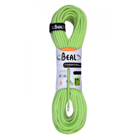 Kletterseil Beal Stinger 9.4 mm (60 m) hellgrün Anis