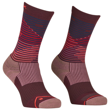 Damensocken Ortovox All Mountain Mid Socks W rosa/weinfarbe winetasting
