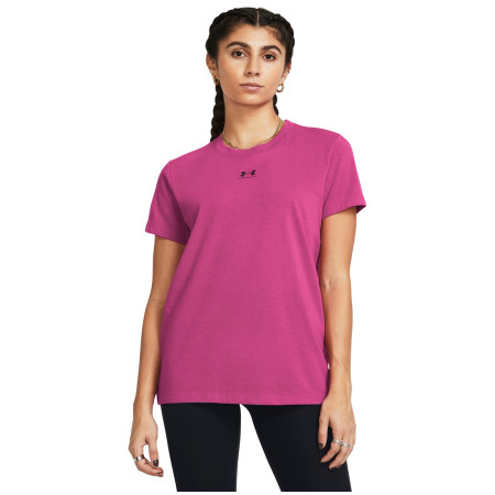 Damen-T-Shirt Under Armour Off Campus Core SS rosa AstroPink/Black